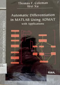Image of Automatic Differentiation in MATLAB Using ADMAT with Applications