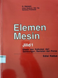 ELEMEN MESIN JILID. 1