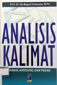 Analisis Kalimat - Fungsi, Kategori dan Peran