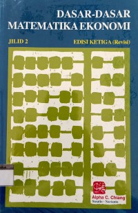 Image of Dasar - Dasar Matematika Ekonomi Jilid 2