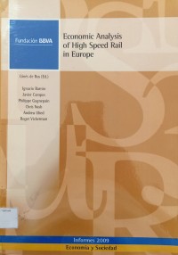 Image of Economic Analysis of High Speed Rail in Europe