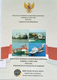 Image of Peraturan Pemerintah Republik Indonesia Nomor 20 Tahun 2010 Tentang Angkutan Di Perairan