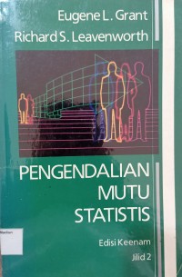 Image of Pengendalian Mutu Statistis;Jilid 2