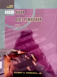 Image of Dasar - Dasar Riset Pemasaran Jilid 2