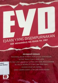 Image of EYD Ejaan Yang Disempurnakan Kep. Mendikbud No. 0543A Th. 1987
