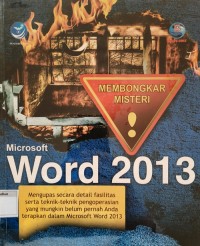 Membongkar Misteri: Microsoft Word 2013