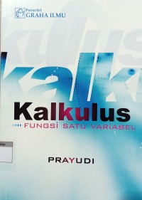 Image of Kalkulus Fungsi Satu Variabel