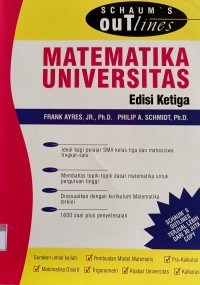 Image of SCHAUM'S: MATEMATIKA UNIV.ED.3